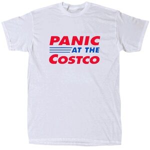 Panic At The Costco Men's Funny Meme T-Shirt - Cotton - Gift - Crew